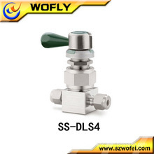 Stainless steel manual needle valve wafer check valve